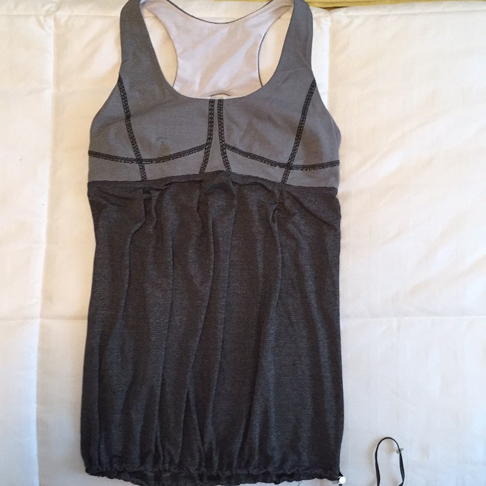 Lululemon built in bra tank with cinch waist
